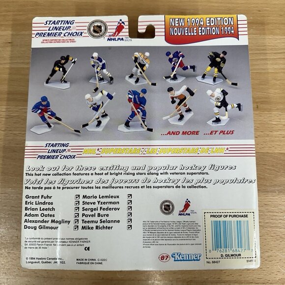 Kenner Doug Gilmour Toronto Maple Leafs NHL Starting Lineup 1994 Figure Canada - Picture 2 of 4